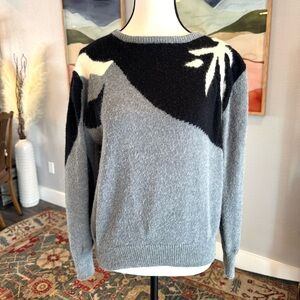 Vintage Willow Bay Angora Blend Colorblock Sweater